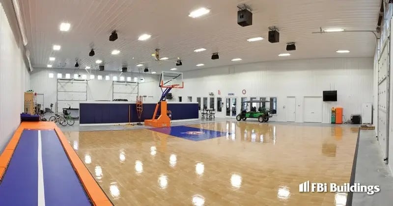 Peters_Barndominium_Max-Rib_Autmn Red-Walls_Matte Black_wainscot-roof_Interior 2